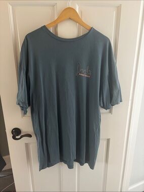 Jack by BB Dakota Men's Crewneck Tee in Slate Blue-Grey